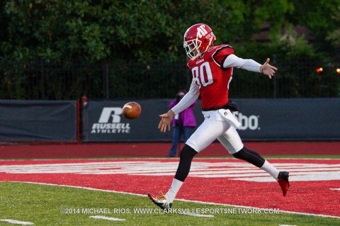 APSU punter Ben Campbell.