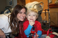 Catherine Clinkscales and her son Cain.