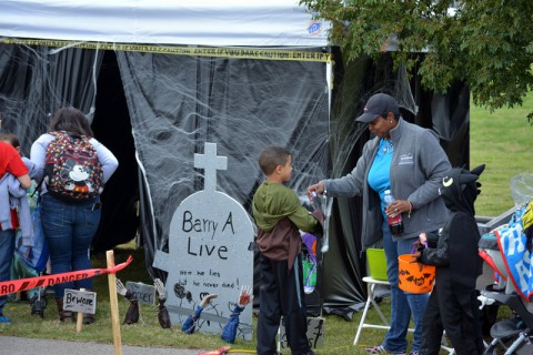 More than 2,500 Soldiers and their families came out to enjoy fun attractions such as “trunk-or-treating”.