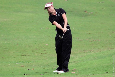 Austin Peay's Jessica Cathey is tied for second after the opening round of the UAB Beach Blast. (APSU Sports Information)