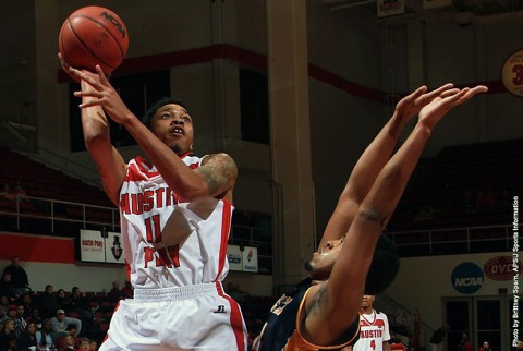 Austin Peay's Khalil Davis scored 17 points against the Webster on Saturday. (APSU Sports Information)