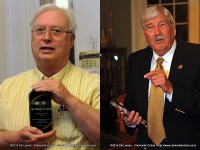 Dr. Richard Gildrie (left) and Dr. Joe Filippo (right) received Lifetime Achievement Awards Monday night.