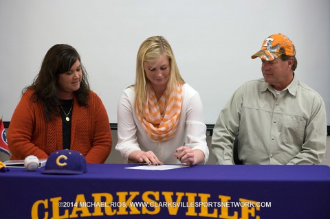 Clarksville High Softball's Haley Bearden signed her Letter of Intent to play for the Tennessee Lady Vols.