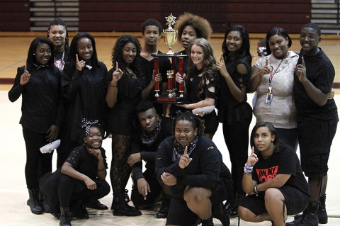 West Creek High School 1st place step. (Lois Jones?)