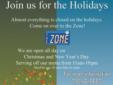 2014 Holidays at The Zone