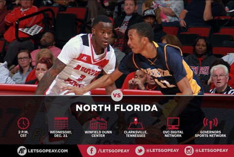 Austin Peay Men's Basketball faces North Florida at home, Wednesday. (APSU Sports Information)