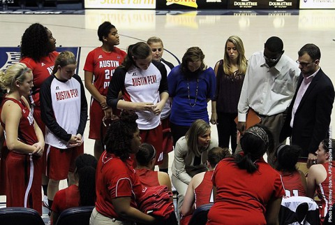 Austin Peay Women's Basketball loses 63-54 at Central Arkansas. (APSU Sports Information)