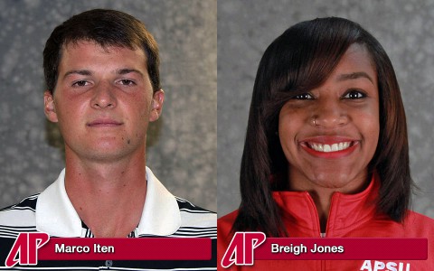 APSU's Marco Iten and Breigh Jones