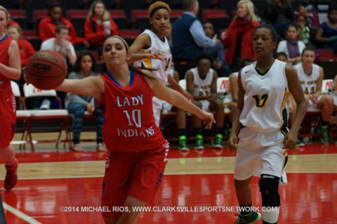 Montgomery Central Central Girl's Basketball loses 65-28 to Greenbrier.