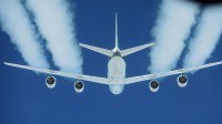 Alternative Fuel Effects on Contrails and Cruise Emissions (ACCESS II) flight test in a DC-8 aircraft. (NASA /SSAI Edward Winstead)