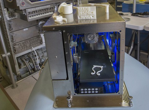 International Space Station's 3D printer during flight certification and acceptance testing at NASA's Marshall Space Flight Center. (NASA/Emmett Given)