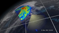 An extra-tropical cyclone seen off the coast of Japan, March 10, 2014, by the GPM Microwave Imager. (NASA/JAXA)