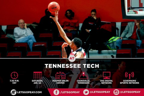 Austin Peay Men's Basketball seek OVC win at Tennessee Tech. (APSU Sports Information)