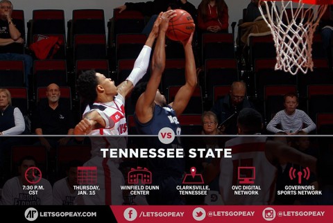 Austin Peay Men's Basketball return home to Dunn Center to take on Tennessee State.