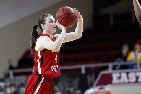 Austin Peay senior guard Kristen Stainback had a season best 26 points including 6 of 9 three pointers against Eastern Kentucky. (APSU Sports Information)