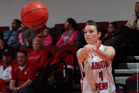 Austin Peay senior guard Kristen Stainback had 15 points versus SIUE. (APSU Sports Information)