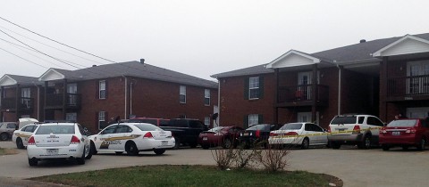 Clarksville Police patrol units respond to New Year's Day shooting on Cranklen Circle.