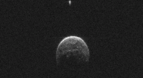 This GIF shows asteroid 2004 BL86, which safely flew past Earth on Jan. 26, 2015. (NASA/JPL-Caltech)