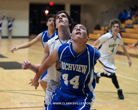 Richview Middle School Boy's Basketball loses 46-24 to Dickson Middle.