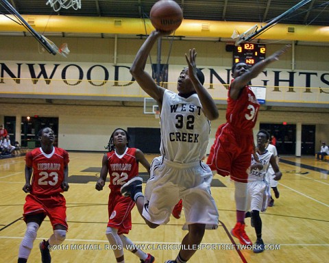 West Creek Middle School Boy's Basketball holds on to beat Montgomery Central 60-50.