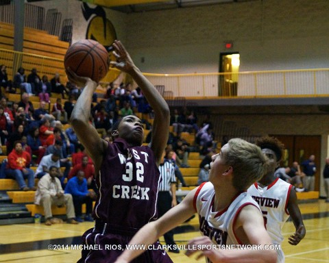 West Creek Middle Boy's Basketball rallies to beat Rossview 36-32 in consolation game.