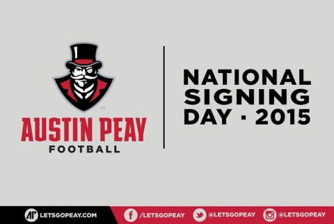 Austin Peay State University Governors Football 2015 National Signing Day. (APSU Sports Information)