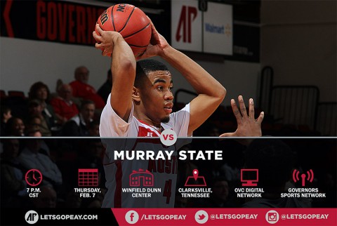 Austin Peay Men's Basketball takes on OVC leader Murray State Saturday at the Dunn Center. (APSU Sports Information)