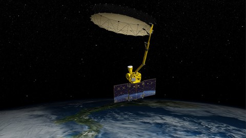 NASA's Soil Moisture Active Passive (SMAP) mission will produce high-resolution global maps of soil moisture to track water availability around our planet and guide policy decisions. (NASA/JPL-Caltech)