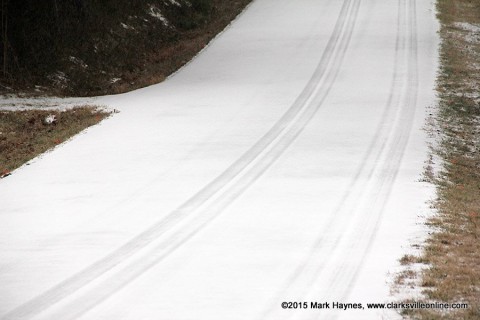 Ice and snow on roads in Montgomery County will make travel dangerous or impossible Tuesday morning.