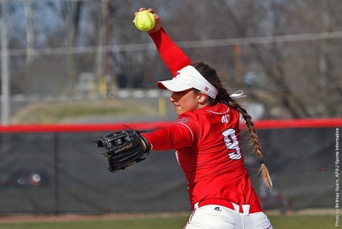 Austin Peay Softball's Natalie Ayala pitches five scoreless innings to power Lady Govs past Skyhawks. (APSU Sports Information) 