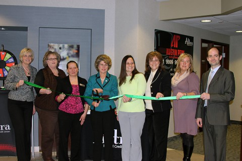 Altra Federal Credit Union green ribbon cutting ceremony.