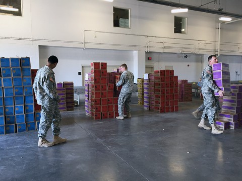 Over 24,000 Packages of Cookies were donated to Fort Campbell Soldiers by the Girl Scouts of Middle Tennessee.