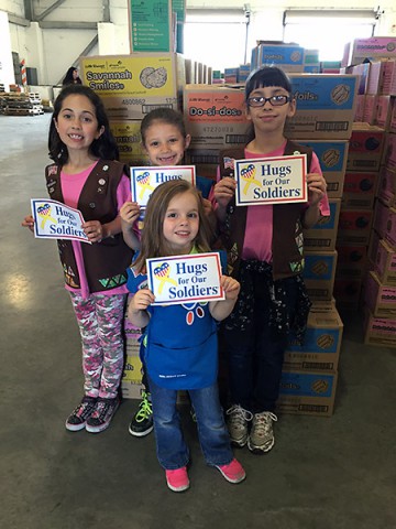 Over 24,000 Packages of Cookies were donated to Fort Campbell Soldiers by the Girl Scouts of Middle Tennessee.