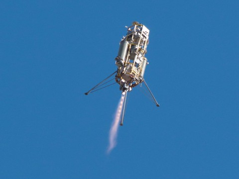 On December 9th, 2014, the Xombie rocket carrying the ADAPT system reached a maximum altitude of 1,066 feet (325 meters) before beginning its descent. (NASA Photo / Tom Tschida)