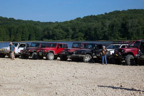 Jeep Jamboree held at Turkey Bay OHV Area annually in May. (Land Between the Lakes)