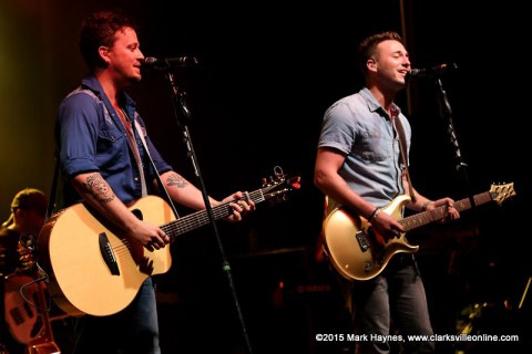 Love and Theft performed Friday night at Clarskville's Rivers and Spires Festival.