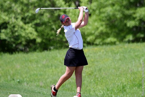 Austin Peay Womens Golf sophomore Morgan Gardner was dynamite on the greens Tuesday afternoon at OVC Championships. (APSU Sports Information)