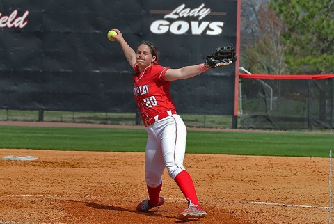 Austin Peay softball pitcher Sidney Hooper. (APSU Sports Information)