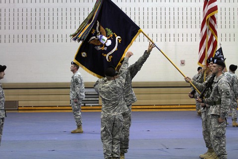 Second Brigade Combat Team, 101st Airborne Division (Air Assault) held an activation Ceremony for 1st Battalion, 26th Infantry Regiment April 14, 2015, at Freedom Fighters Gym at Fort Campbell, KY. (Courtesy Photo)