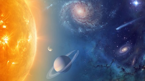 NASA is exploring our solar system and beyond to understand the workings of the universe, searching for water and life among the stars. (NASA)