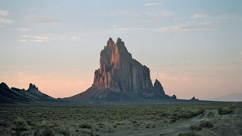 Shiprock, New Mexico, is in the Four Corners region where an atmospheric methane "hot spot" can be seen from space. Researchers are currently in the area, trying to uncover the reasons for the hot spot. (Wikimedia Commons)