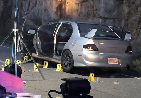 Shooting victim's vehicle. Shooting victim's vehicle.