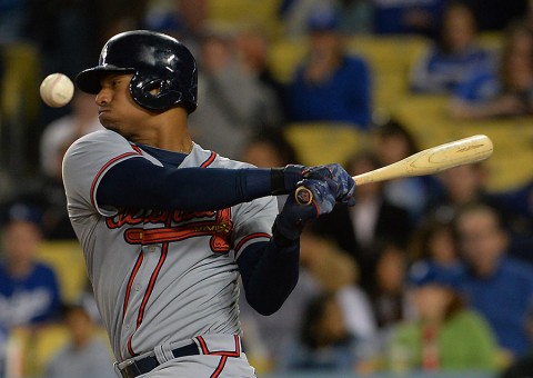 Atlanta Braves catcher Christian Bethancourt (27) fouls off a ball in the ninth inning of the game against the Los Angeles Dodgers at Dodger Stadium. Dodgers won 8-0. (Jayne Kamin-Oncea-USA TODAY Sports) Atlanta Braves catcher Christian Bethancourt (27) fouls off a ball in the ninth inning of the game against the Los Angeles Dodgers at Dodger Stadium. Dodgers won 8-0. (Jayne Kamin-Oncea-USA TODAY Sports)