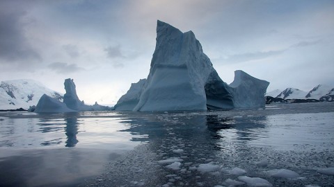 Antarctica's Larsen B Ice Shelf is likely to shatter into hundreds of icebergs like this one before the end of the decade, according to a new NASA study. (NSIDC/Ted Scambos)