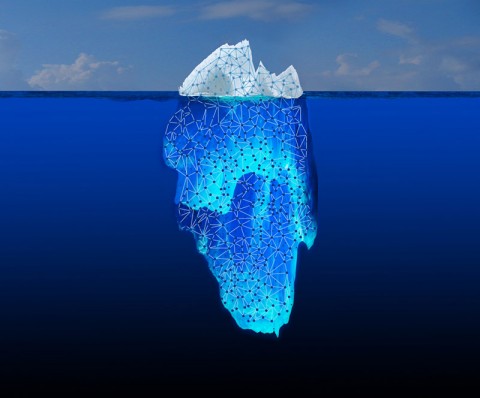 What you see when you do a basic Web search is only the tip of the iceberg. Most of the information is buried in the "Deep Web." JPL is collaborating on a DARPA initiative called Memex, which explores the connections between bits of information hidden in this vast ocean of content. (NASA/JPL-Caltech)