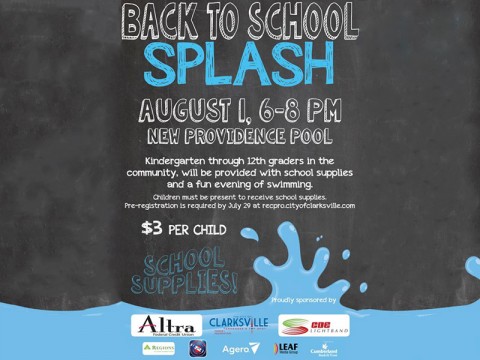 3rd annual Back to School Splash