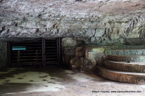 Entrance to Dunbar Cave. Entrance to Dunbar Cave.