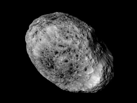 NASA's Cassini imaging scientists processed this view of Saturn's moon Hyperion, taken during a close flyby on May 31st, 2015. (NASA/JPL-Caltech/Space Science Institute)