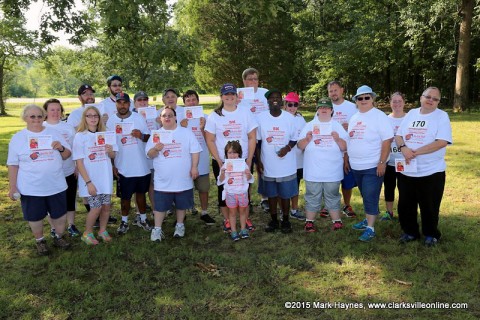 Buddy Ball members took part in the race.