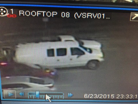Burglary Suspect’s White Van. Burglary Suspect’s White Van.